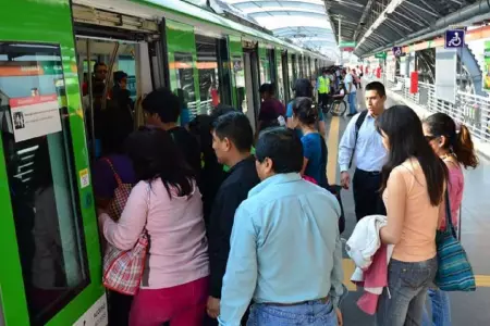Todas las estaciones de Línea 1 del Metro de Lima funcionan tras restablecerse s