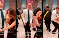 Lo disfrut! Extranjero es aplaudido en redes por bailar huaylas en una boda en Per