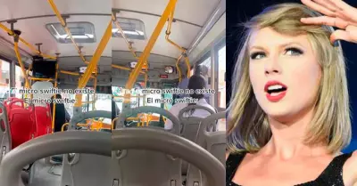 Joven graba momento cuando chofer de bus reproduce cancin de Taylor Swift duran