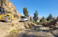 Ministerio de Vivienda realiza trabajos de limpieza y descolmatacin del ro Seco en el distrito de Huaraz