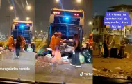 Enternecedor! Mujer regala platos de comida a recolectores de basura en medio de la noche