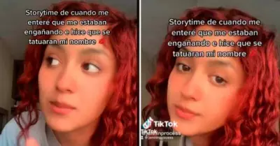 Joven descubri la infidelidad de su pareja e hizo que se tatuara su nombre.