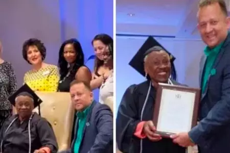 Mujer de 96 años dejó sus estudios en 1980 y se graduó de la universidad 42 años