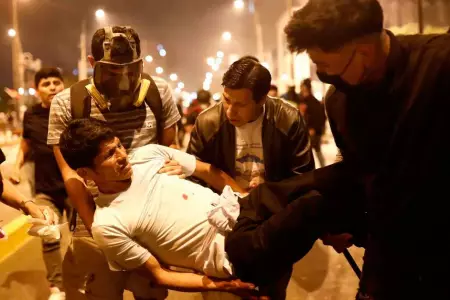 Heridos en protestas de Perú.