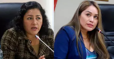 Karol Paredes y Cheryl Trigozo, congresistas de la Repblica