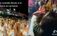 Novia golpea a bailarina de carnaval por intentar bailar con su pareja: Huye amigo!