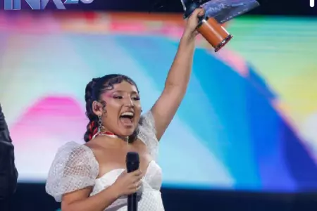 Milena Warthon gana Gaviota de Plata en Viña del Mar 2023 en Chile con su tema "