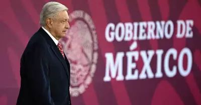 Presidente de Mxico, Andrs Manuel Lpez Obrador, en una ceremonia por el Da d