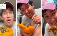 Cubano sorprende al comer papaya con pepas y usuarios manifiestan su preocupacin: "Se nos fue"