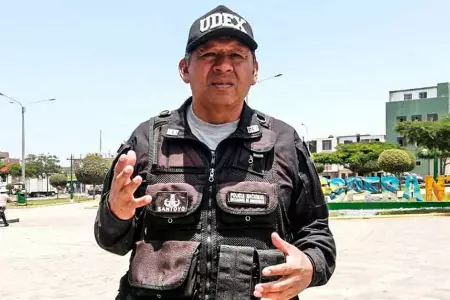 Técnico PNP, Ángel Santoyo Puicón, especialista de la Unidad de Desactivación de