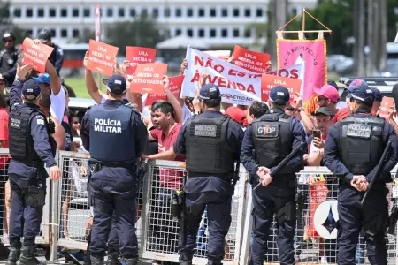 Protestas por desempleo en Brasil