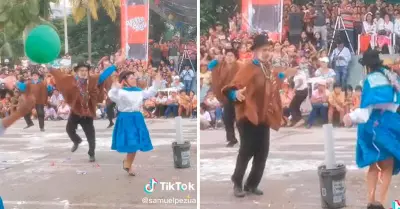 Venezolano baila danza tpica de Per y asombra a ciudadanos