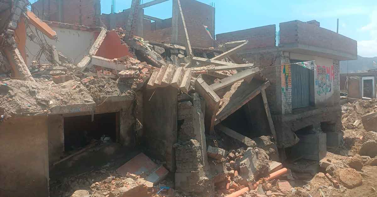 Áncash Familias pierden sus viviendas en el distrito de Yaután