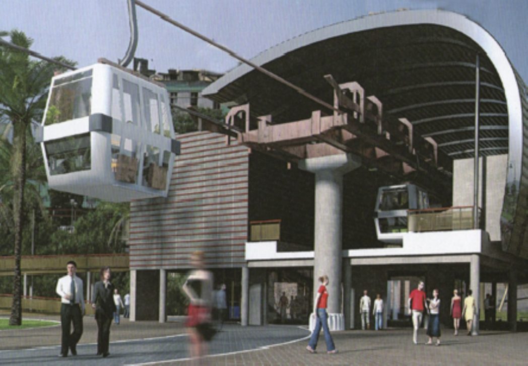 Proyección de Teleferico en el Rímac.