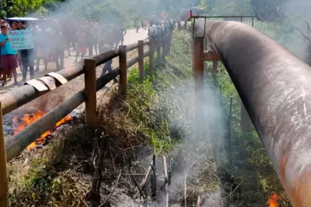 Petroperú denuncia que comunidad nativa prendió fuego cerca de tubería del Oleod