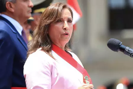 Dina Boluarte, presidenta de la República.