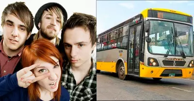 Fanticos de Paramore podrn utilizar los buses de ATU para movilizarse desde el