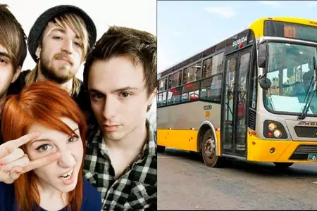 Fanáticos de Paramore podrán utilizar los buses de ATU para movilizarse desde el
