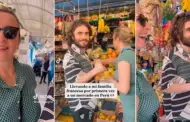 Video: Se quedaron sorprendidos con todo! Peruana lleva a la familia de su esposo francs a mercado y su reaccin es viral en TikTok