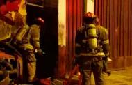 La Victoria: Dos vehculos calcinados dej incendio en taller automotriz