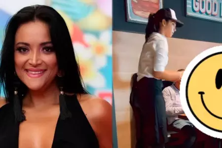 Mariella Zanetii orgullosa de su hija por su trabajo como mesera