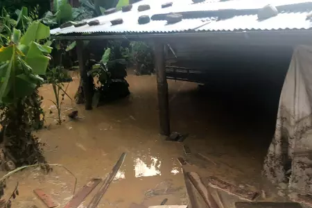 Desborde de rio Challohuma causa destrozos.