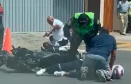 Surco: Frustran asalto en motocicleta frente a colegio Markham