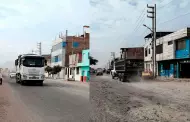 Volquetes con mineral presuntamente ilegal destruyen calles de El Porvenir