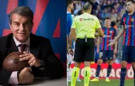 Presidente del FC Barcelona, Joan Laporta, asegur que "nunca ha comprado rbitros"