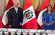 Dina Boluarte condecora a Mario Vargas Llosa con el Gran Collar de la Orden del Sol