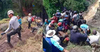Brigadas de rescate de La Libertad realizan bsqueda de los desaparecidos