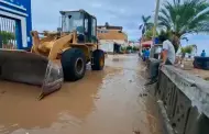 La Libertad: Intensas lluvias inundaron las calles de Pacasmayo y ciudadanos intentan escapar