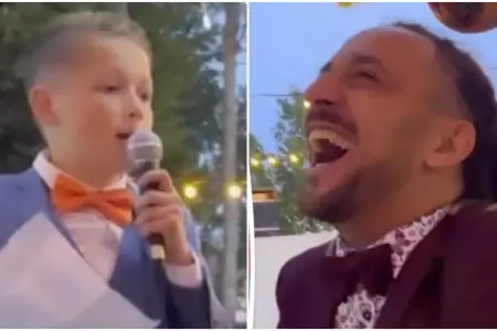 Nio trolea a su padrastro el da de su boda