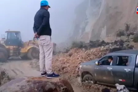 Alcalde de Huancabamba queda varado en carretera.