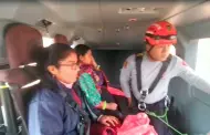 Lambayeque: PNP rescata en va area a madre gestante que qued aislada en Incahuasi