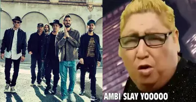 Linkin Park consider parodia de Tongo en celebracin de reproducciones en Spoti