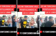 Joven revela que postula por tercera vez a la Universidad de Lima: "Tan difcil es?"