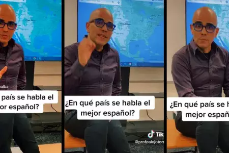 Profesor responde en video qu pas habla mejor el espaol.