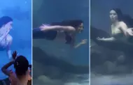 Sirenas en Lima: Tiktoker comparte el detrás de escena de un espectáculo acuático en zoológico