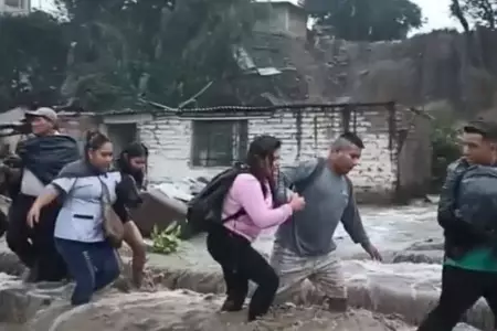 Tres viviendas quedaron destruidas debido a caída de huayco en Chaclacayo