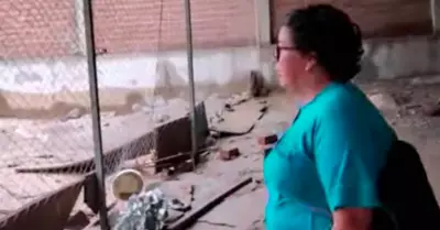 Mujer pierde dinero tras huaico en Cieneguilla.