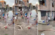 Admirable! Vecinos de Chiclayo se juntan para limpiar calles tras inundaciones