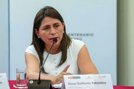 Rosa Gutirrez, ministra de Salud.