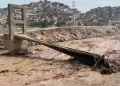 Comas: Puente Tambo Río se desplomó tras aumento del caudal del río Chillón
