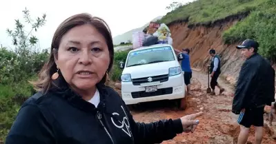 Congresista, Maricruz Zeta se quedó varada en Piura tras huaico