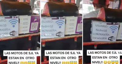 Mototaxista de SJL ofrece wi-fi a sus clientes