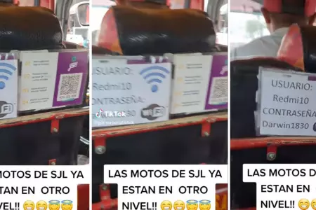 Mototaxista de SJL ofrece wi-fi a sus clientes