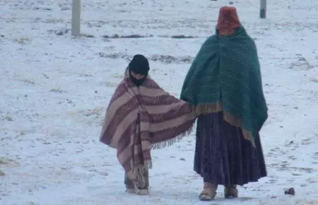 Bajas temperaturas en la sierra.