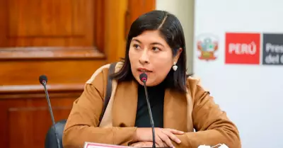 Betssy Chávez, expresidenta del Consejo de Ministros.