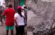 Comas: vecinos organizados construyen muro de contención con gaviones